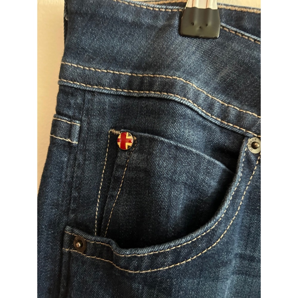Hudson Signature Midrise Bootcut Jeans Lux Dark Wash 31 Flap Pocket WM170DMS - Picture 3 of 7